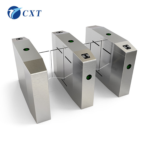 Half Height Glass Swing Turnstile Electric Fingerprint 30-40 People/Min Passing Speed 510B-