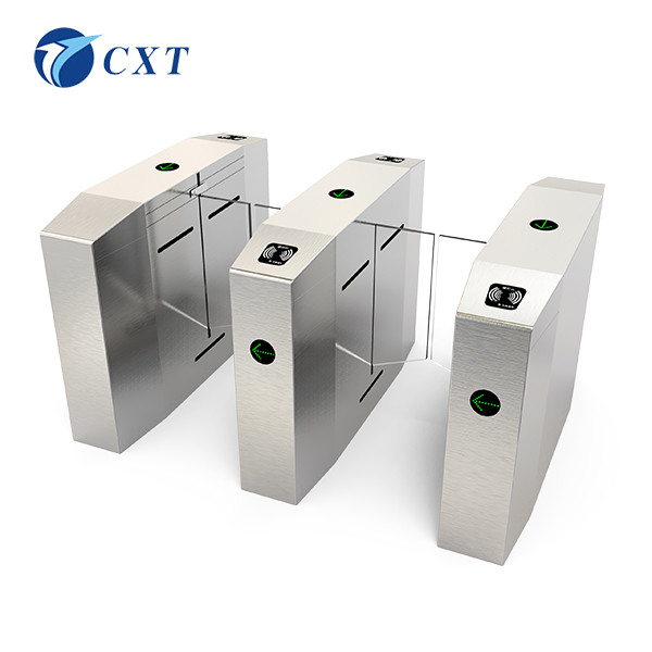 Half Height Glass Swing Turnstile Electric Fingerprint 30-40 People/Min Passing Speed 510B-