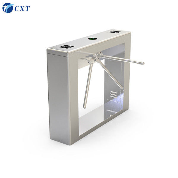 Bridge Type Tripod Turnstile Gate Fully Automatic with RS485 Interface and 40 Persons/Min Capacity in 1200x280x980mm Size