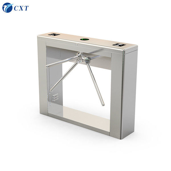 Bridge Type Tripod Turnstile Gate Fully Automatic with RS485 Interface and 40 Persons/Min Capacity in 1200x280x980mm Size