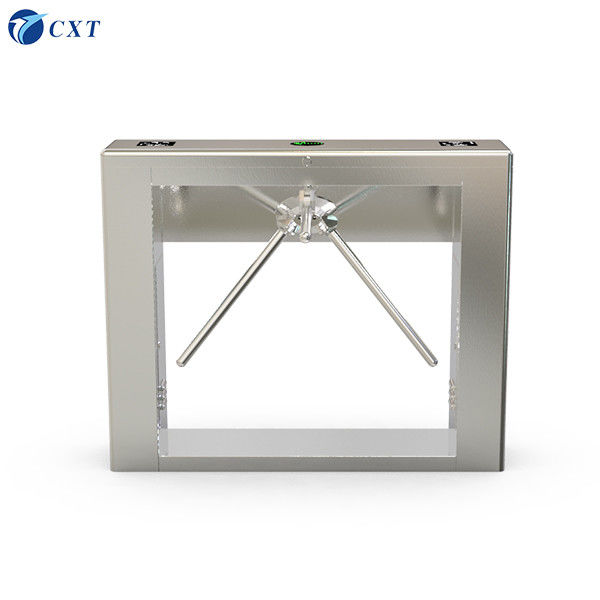 Bridge Type Tripod Turnstile Gate Fully Automatic with RS485 Interface and 40 Persons/Min Capacity in 1200x280x980mm Size
