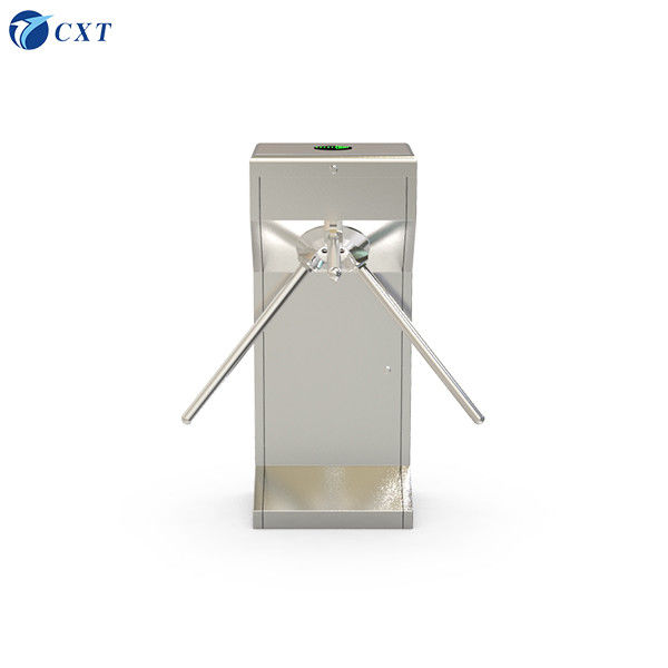 Vertical Tripod Turnstile Gate Stainless Steel with AC220V/110V Power 1600x280x980mm Size and 510mm Pole Length