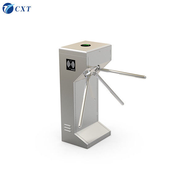 Vertical Tripod Turnstile Gate Stainless Steel with AC220V/110V Power 1600x280x980mm Size and 510mm Pole Length
