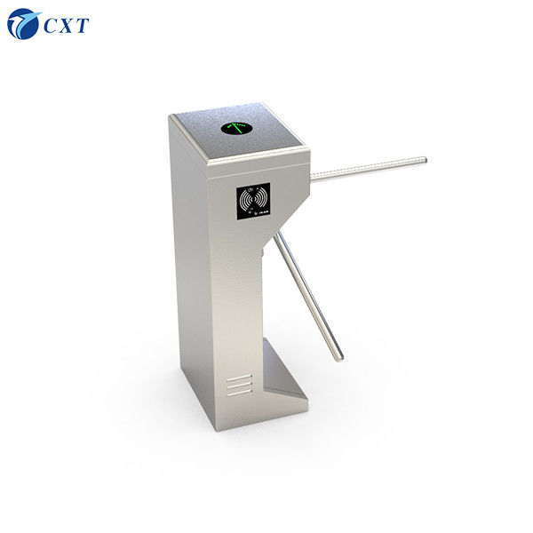 Vertical Tripod Turnstile Gate Stainless Steel with AC220V/110V Power 1600x280x980mm Size and 510mm Pole Length