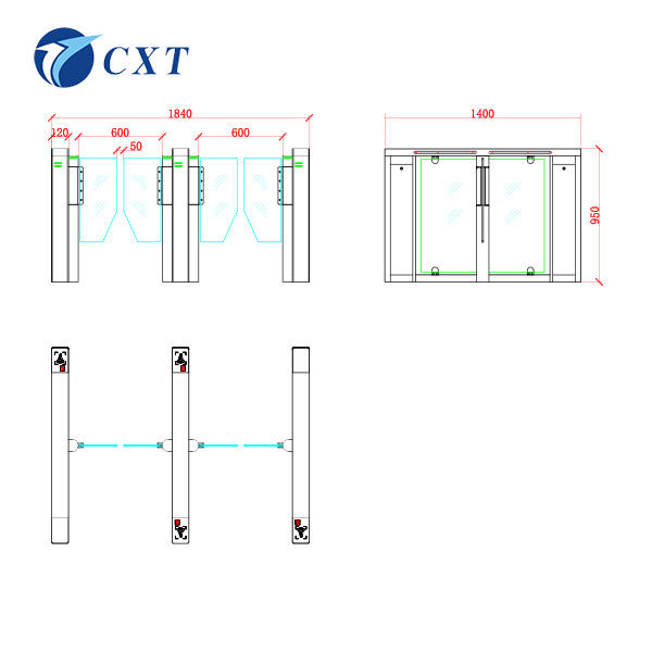 Economical and durable speed gate, best-selling all over the world, fully automatic brushless motor speed gate 114c