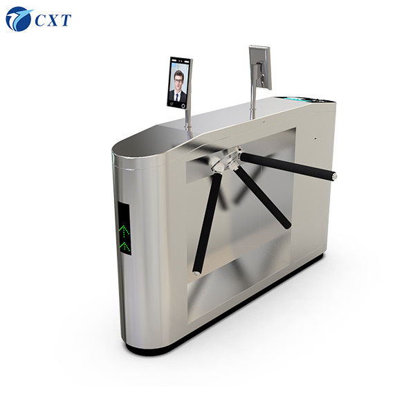 Bridge Type Tripod Turnstile Gate with 1200x280x980mm Dimensions 510mm Pole Length and 30W/24V DC Brushless Motor
