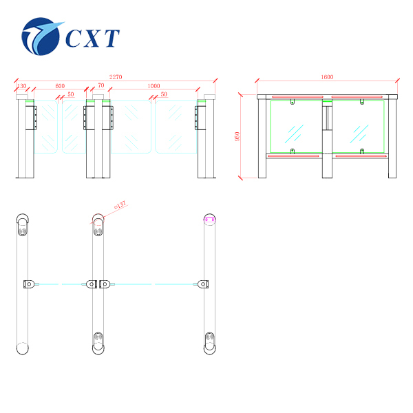 Intelligent Movement Detector Speed Gate for People Flow and Automated Turnstile System