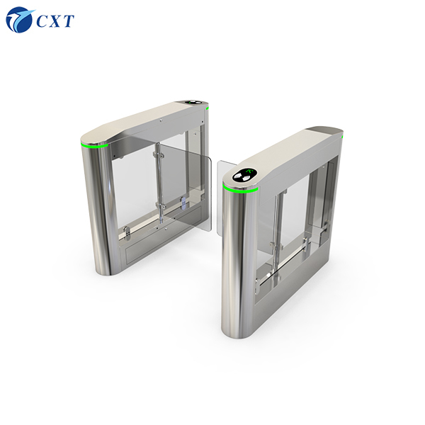 Wing Gate Turnstile with Reading Card Time <1 Second and Adjustable Arm Length 500~900mm for Access Control System
