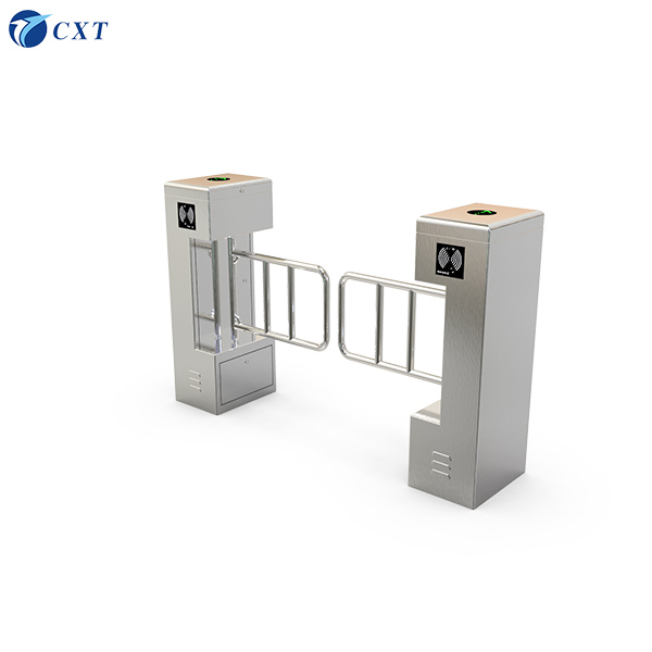 Facial Recognition Swing Barrier Gate with 168mm Pillar Diameter and 180 Degree Arm Turning for -15°C to 50°C Temperature Range