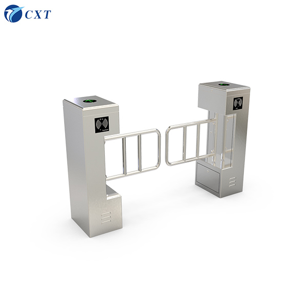 Facial Recognition Swing Barrier Gate with 168mm Pillar Diameter and 180 Degree Arm Turning for -15°C to 50°C Temperature Range