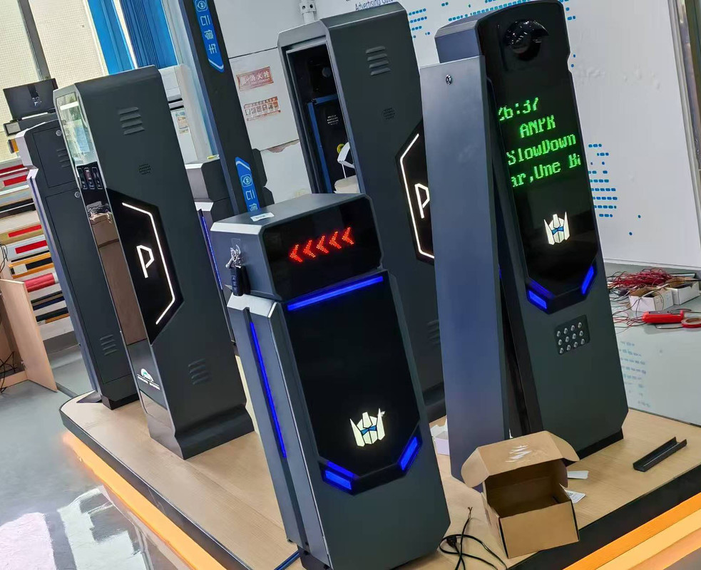 Automated Parking System with Touchscreen Input Method LCD Screen Display and Multiple Payment Methods