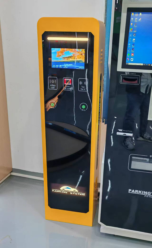 Automated Parking System with Touchscreen Input Method LCD Screen Display and Multiple Payment Methods