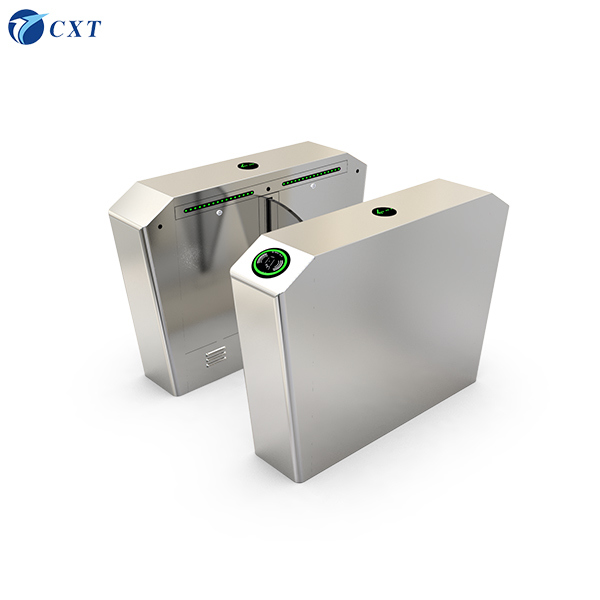 High-Speed QR Code Flapper Flap Barrier Gate with 30-40 People/minute Transit and Stainless Steel 304# Construction