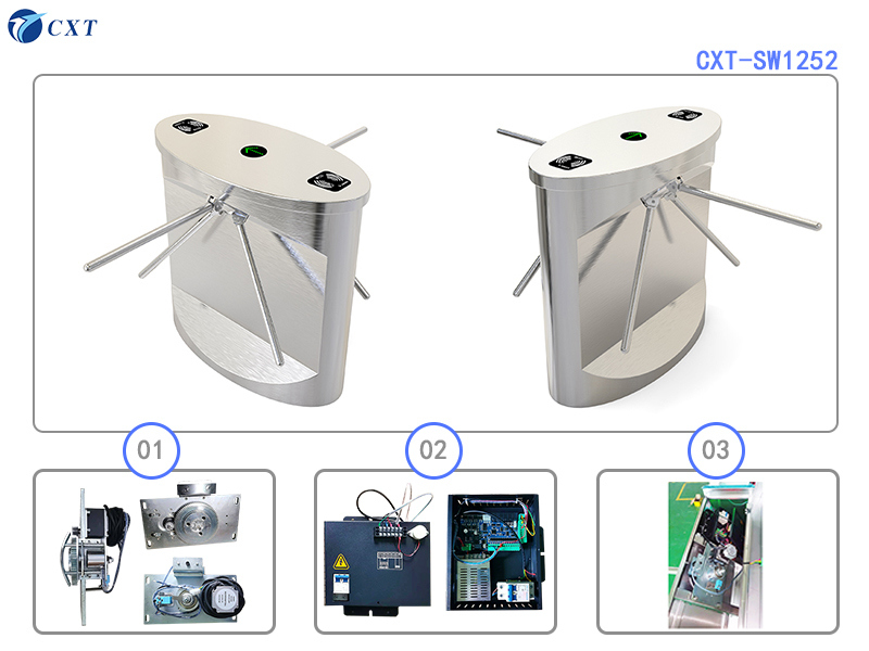 High Speed Automatic Tripod Turnstile Access Control with 1000mm Height and Level 3 Waterproof
