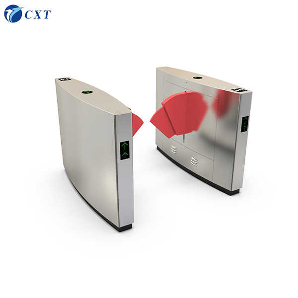 Flap Barrier Gate with Relative Humidity ≤95%, Normal Running Life ≥5 Millions, and Compact Size 1200mm*300mm*980mm