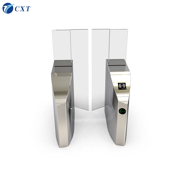 Anti-pinch Glass Sliding Turnstile with Electromagnetic Lock and Operating Humidity ≤95% No Condensation for Secure Access Control
