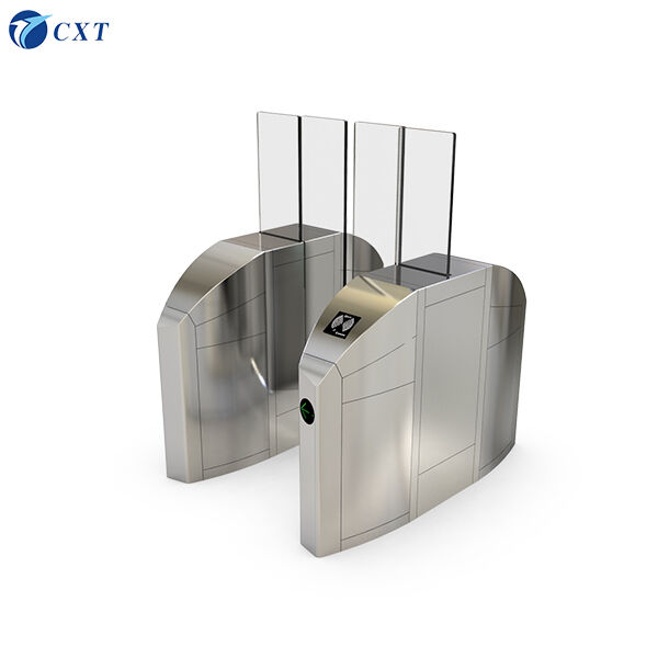 Anti-pinch Glass Sliding Turnstile with Electromagnetic Lock and Operating Humidity ≤95% No Condensation for Secure Access Control