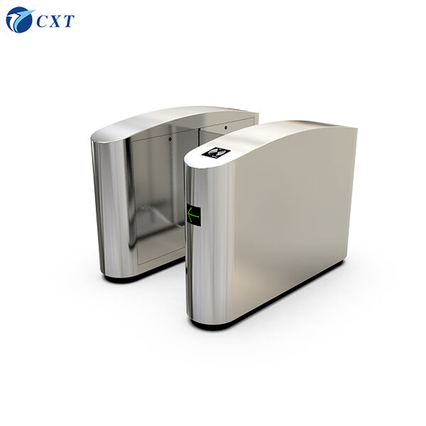 Fingerprint Access Control Glass Sliding Turnstile Incorporating Anti Pinch Safety and Passing Speed About 30 People per Minute for Entry