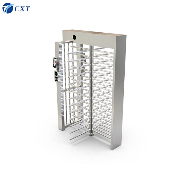 Full Height Turnstile Gate with AC220V±10% 50Hz±10% Operation Voltage and 90° Rotors With 4 Sections for Secure TCP/IP or RS485 Connectivity