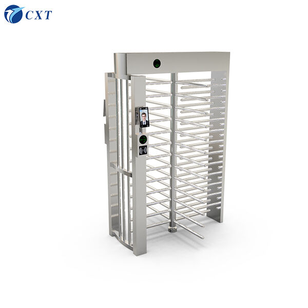 Full Height Turnstile Gate with AC220V±10% 50Hz±10% Operation Voltage and 90° Rotors With 4 Sections for Secure TCP/IP or RS485 Connectivity