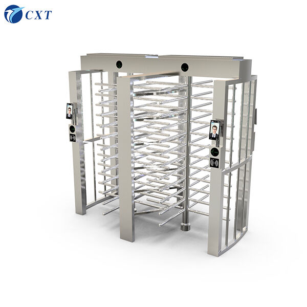 Full Height Turnstile With 1.2 Or 1.5mm Thickness Housing 90 Degree Rotors And 4 Arm Sections 650mm Pass Width For Secure Entry Points