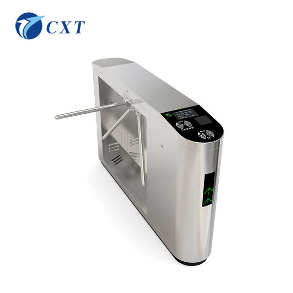 Bridge Type Tripod Turnstile Gate with 1200x280x980mm Dimensions 510mm Pole Length and 30W/24V DC Brushless Motor