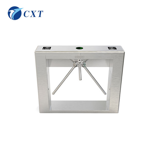 Bridge Type Tripod Turnstile Gate Fully Automatic with RS485 Interface and 40 Persons/Min Capacity in 1200x280x980mm Size