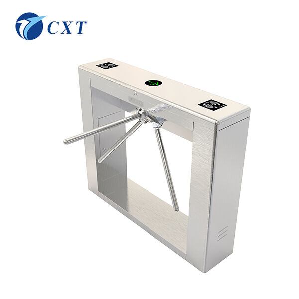 Bridge Type Tripod Turnstile Gate Fully Automatic with RS485 Interface and 40 Persons/Min Capacity in 1200x280x980mm Size