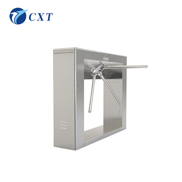Bridge Type Tripod Turnstile Gate Fully Automatic with RS485 Interface and 40 Persons/Min Capacity in 1200x280x980mm Size