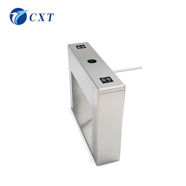 Bridge Type Tripod Turnstile Gate Fully Automatic with RS485 Interface and 40 Persons/Min Capacity in 1200x280x980mm Size