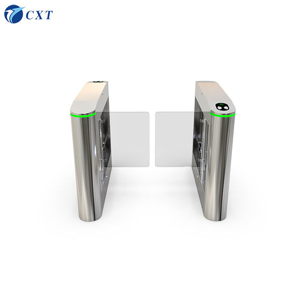 Wing Gate Turnstile with Reading Card Time <1 Second and Adjustable Arm Length 500~900mm for Access Control System