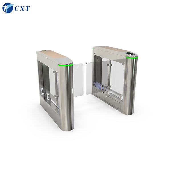 Wing Gate Turnstile with Reading Card Time <1 Second and Adjustable Arm Length 500~900mm for Access Control System