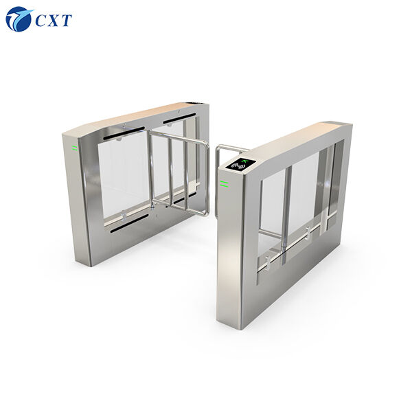 500-900mm Arm Length Swing Barrier Gate Compatible With RFID, Fingerprint, Barcode for Indoor and Outdoor Use