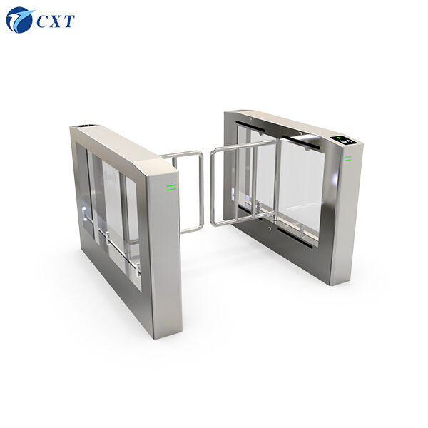 500-900mm Arm Length Swing Barrier Gate Compatible With RFID, Fingerprint, Barcode for Indoor and Outdoor Use