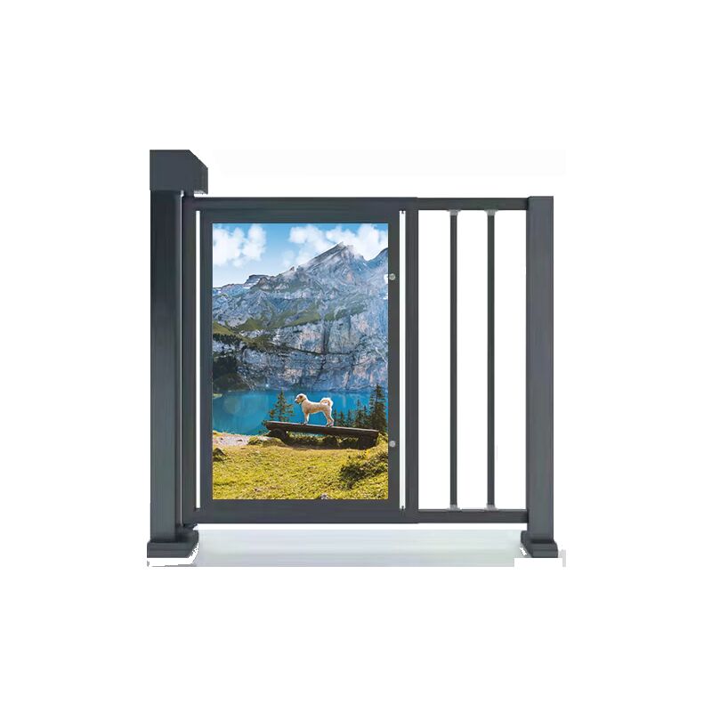 Intelligent Community Swing Gate Advertising Door with Remote Control High Security Level and Customizable Head Thickness