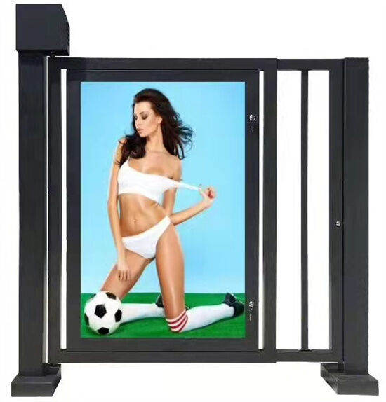 Fully Automated Response Advertising Door with Anti-Collision Motor and LED Advertising Light Strips for Pedestrian Channel Gate