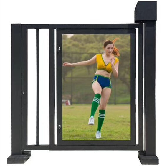 Fully Automated Response Advertising Door with Anti-Collision Motor and LED Advertising Light Strips for Pedestrian Channel Gate