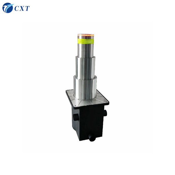 Shallow Mounted Two Stage Telescopic Pneumatic Automatic Bollard with IP68 Waterproof Protection