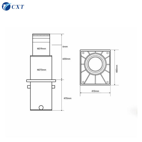 Shallow Mounted Two Stage Telescopic Pneumatic Automatic Bollard with IP68 Waterproof Protection