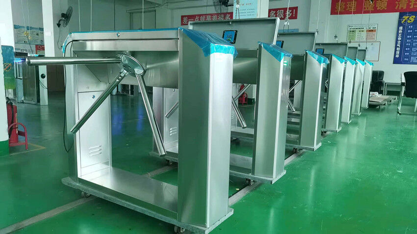 Relay Output Tripod Turnstile Gate with 1.2mm or 1.5mm Housing Thickness and 30 People/min Passing Speed