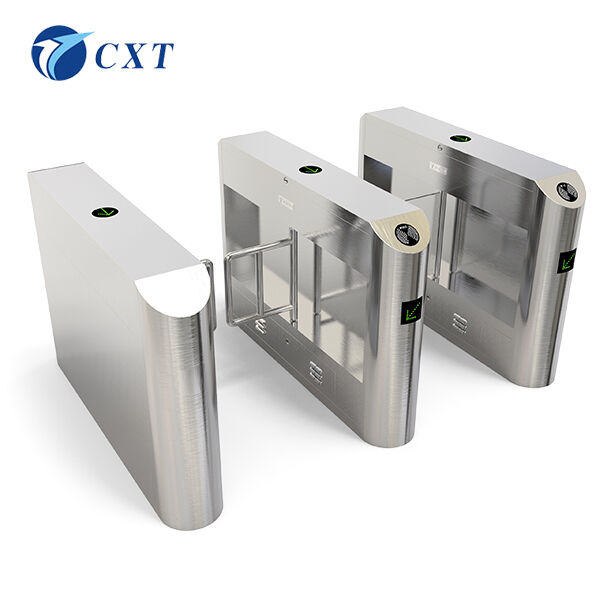 Remote Control Swing Barrier Gate with Face Recognition and 1400mm Length for 25-30 Persons/Minute Flow