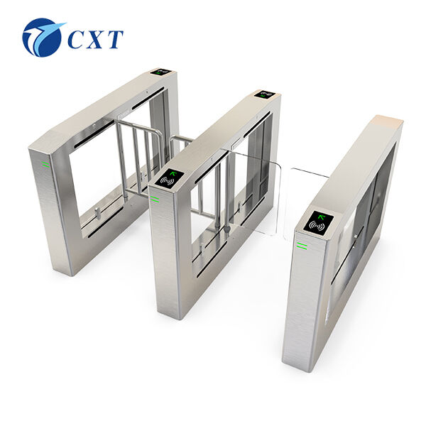 Custom Logo Swing Barrier Gate with Face Recognition Control and 25-30 Persons/Minute Flow Rate for Secure Access