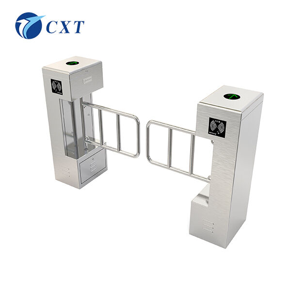 Custom Size Swing Barrier Gate with Face Recognition and 25-30 Persons Per Minute Flow Rate for Secure Access Control