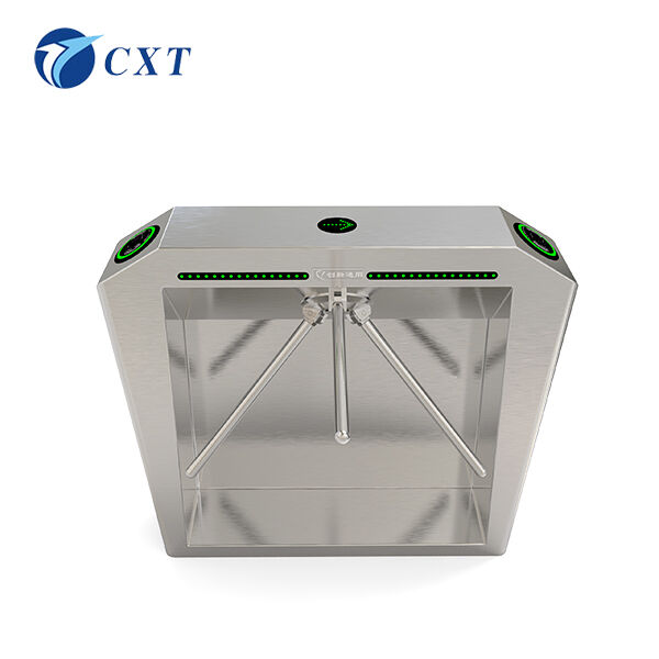 Tripod Turnstile Gate with 0.2 Seconds Gate Opening Time Aluminum Alloy Motor and Multiple Authentication Methods