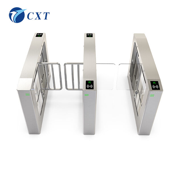 90° Opening Angle Swing Barrier Gate with Face Recognition and 1280*370*1070mm Package Size for Secure Access Control