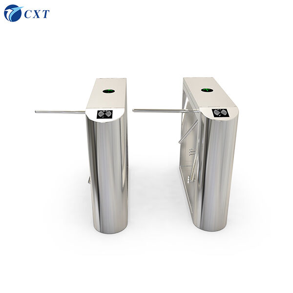 Programmable 30°/60°/90° Opening Angle Tripod Turnstile Gate with Germany Technology Electromagnetic Valve and 500mm Brake Lever Length