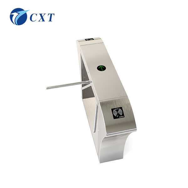 500mm Brake Lever Length Tripod Turnstile Gate with Germany Technology Electromagnetic Valve and Dry Contact Control Input