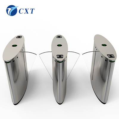 Airport Flap Barrier Gate 550mm Passage Width 201 Stainless Steel For Outdoor 120TY