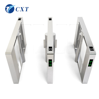 Anti Pinch Customs Acrylic Swing Barrier Gate Slim Speed Gate Turnstile 119