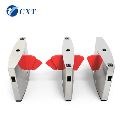 Customs Flap Barrier Gate Brushless Motor Fully Automatic Ticket Inspection IC Card 360H
